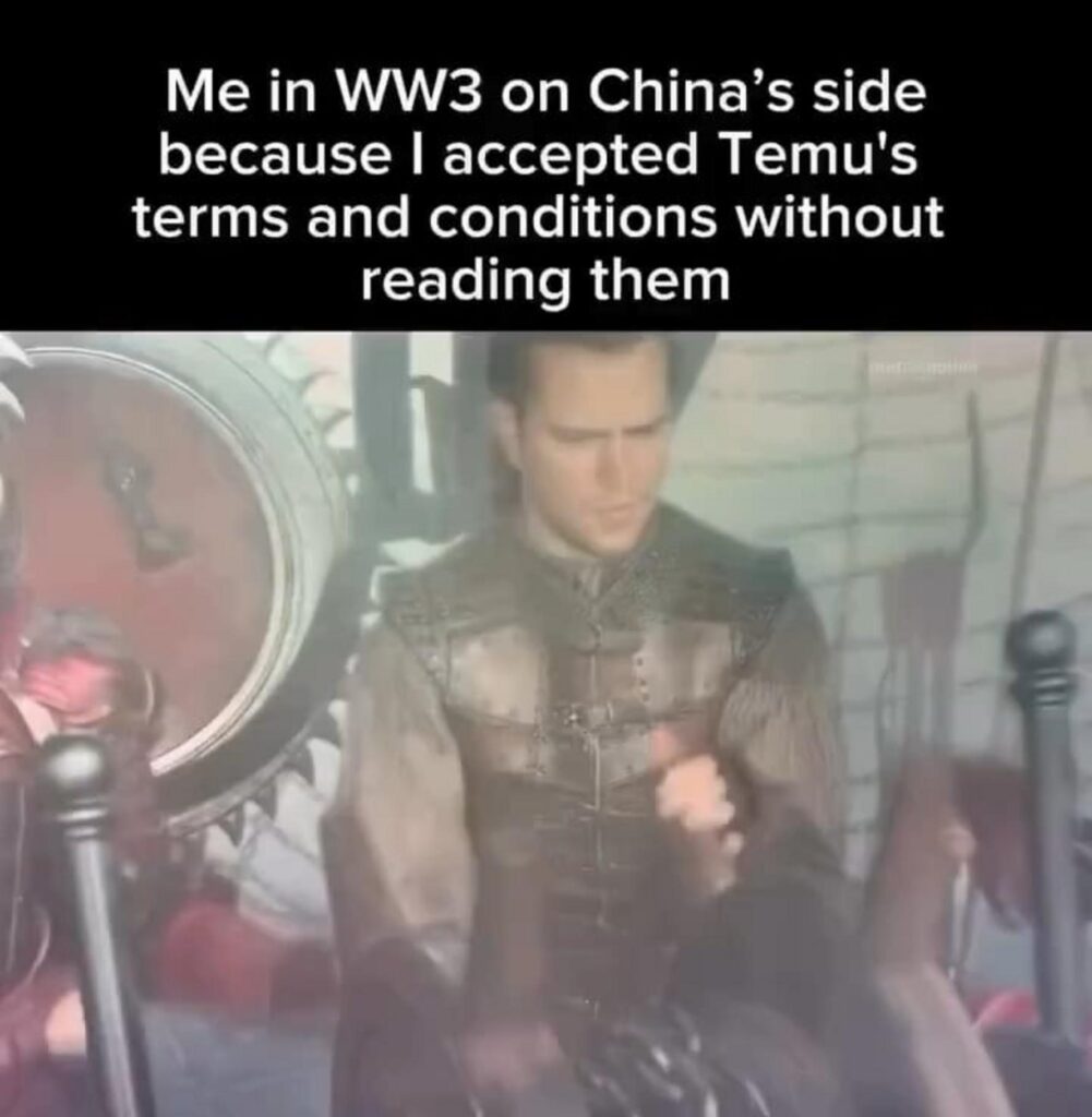 利用規約に同意し中国兵として戦う男性